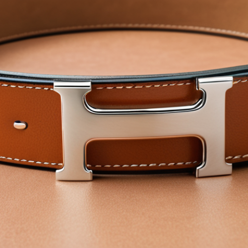 Home 4 **
* Prompt: Minimalist Hermes H Buckle belt, close-up, high-quality leather, elegant, timeless design, subtle luxury.
**